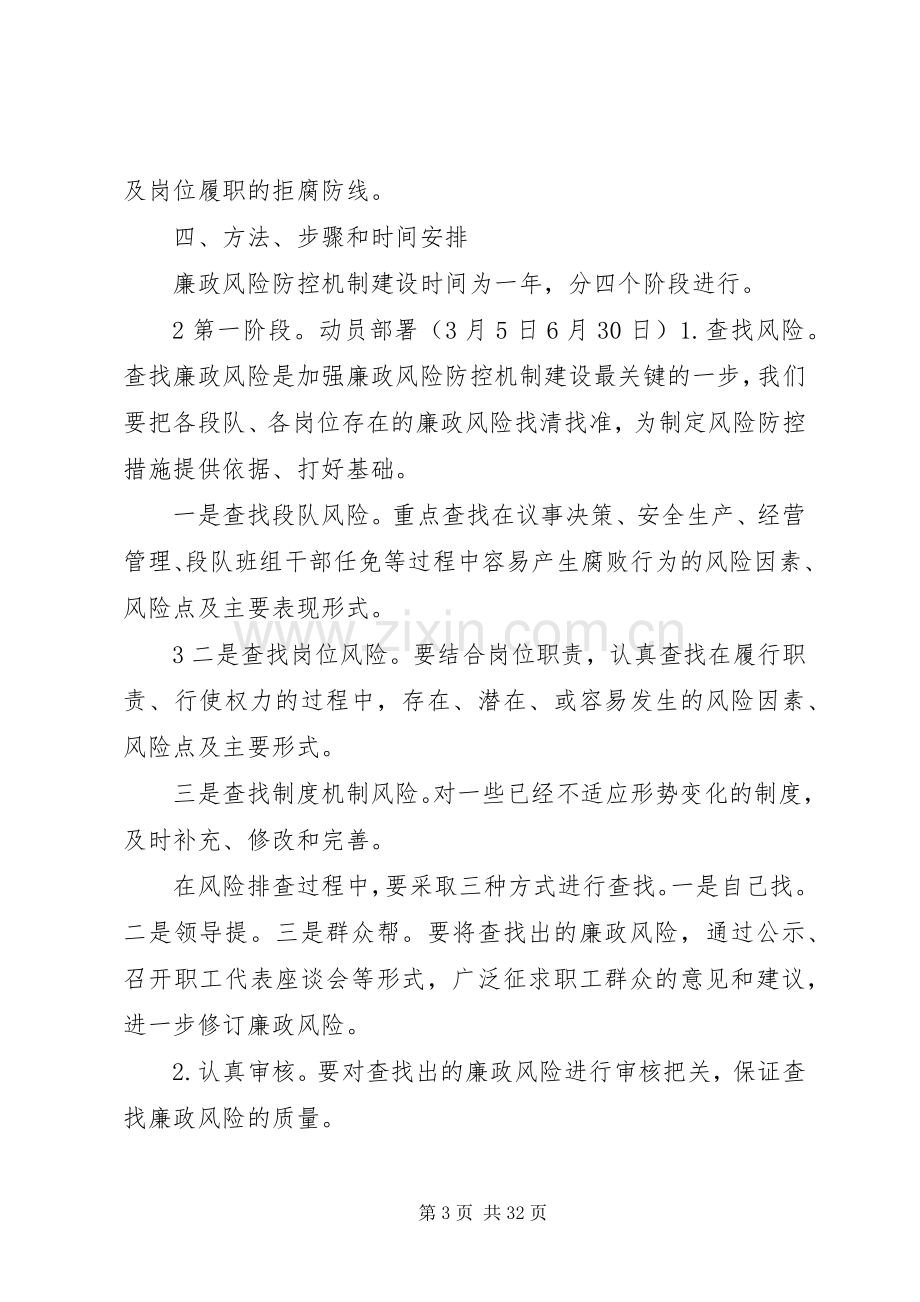 廉政风险预控机制建设实施方案.docx_第3页