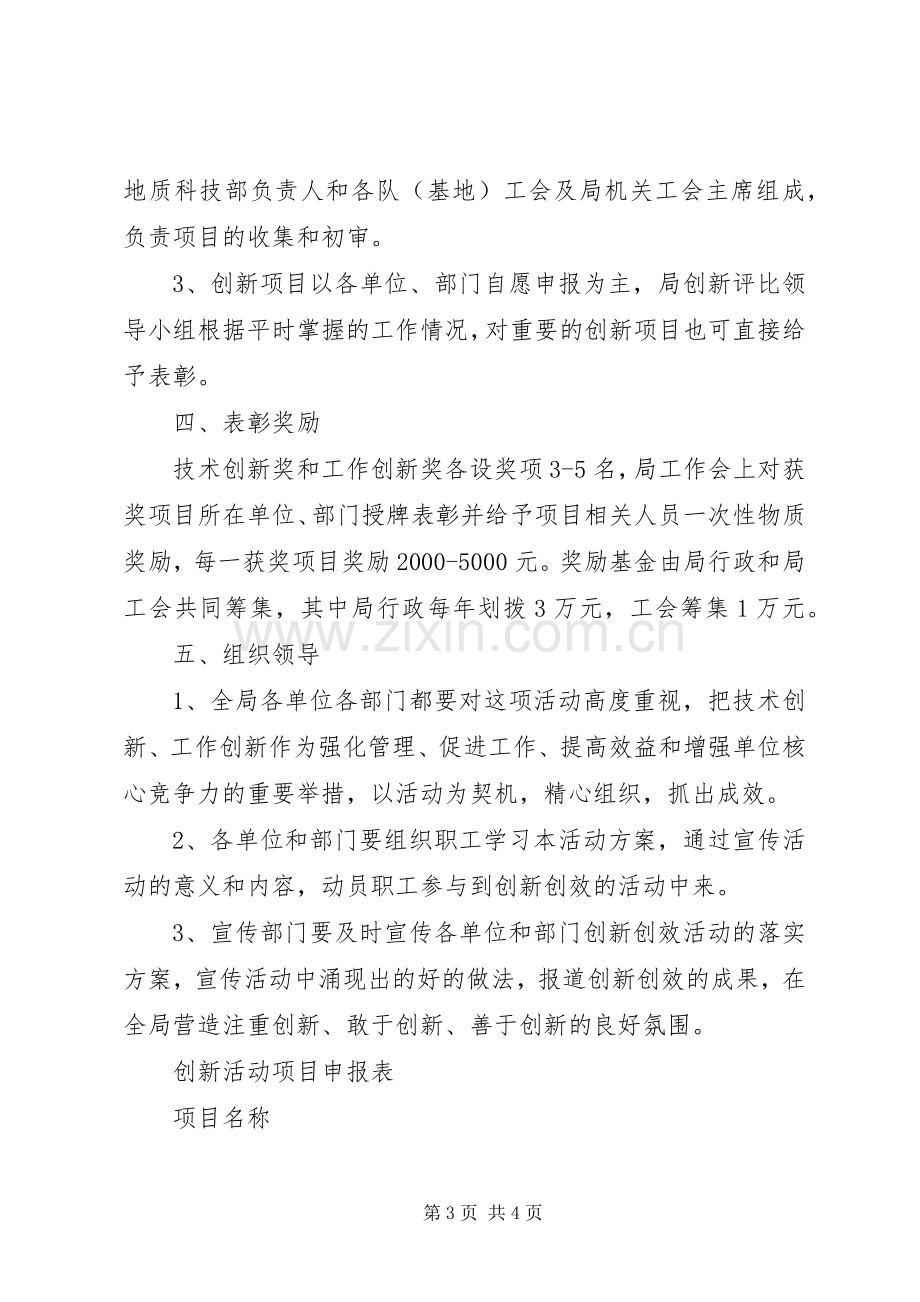 创新创效职工劳动竞赛活动实施方案.docx_第3页