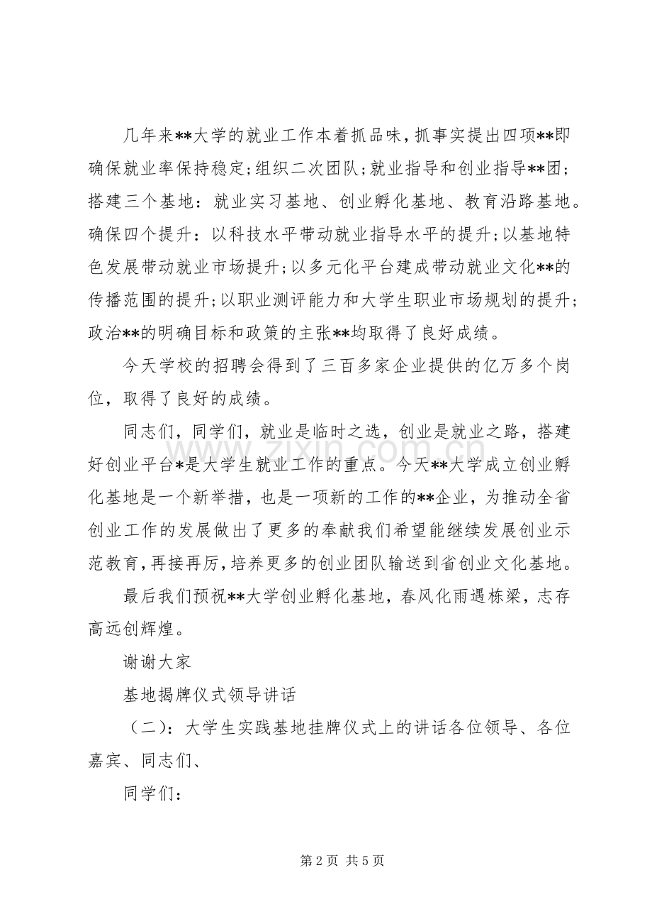 基地揭牌仪式领导讲话.docx_第2页