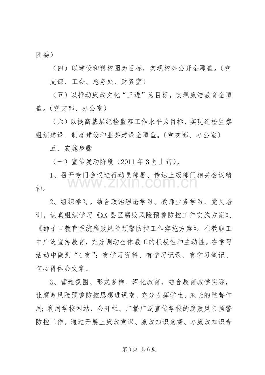 廉政风险预警防控工作方案 .docx_第3页