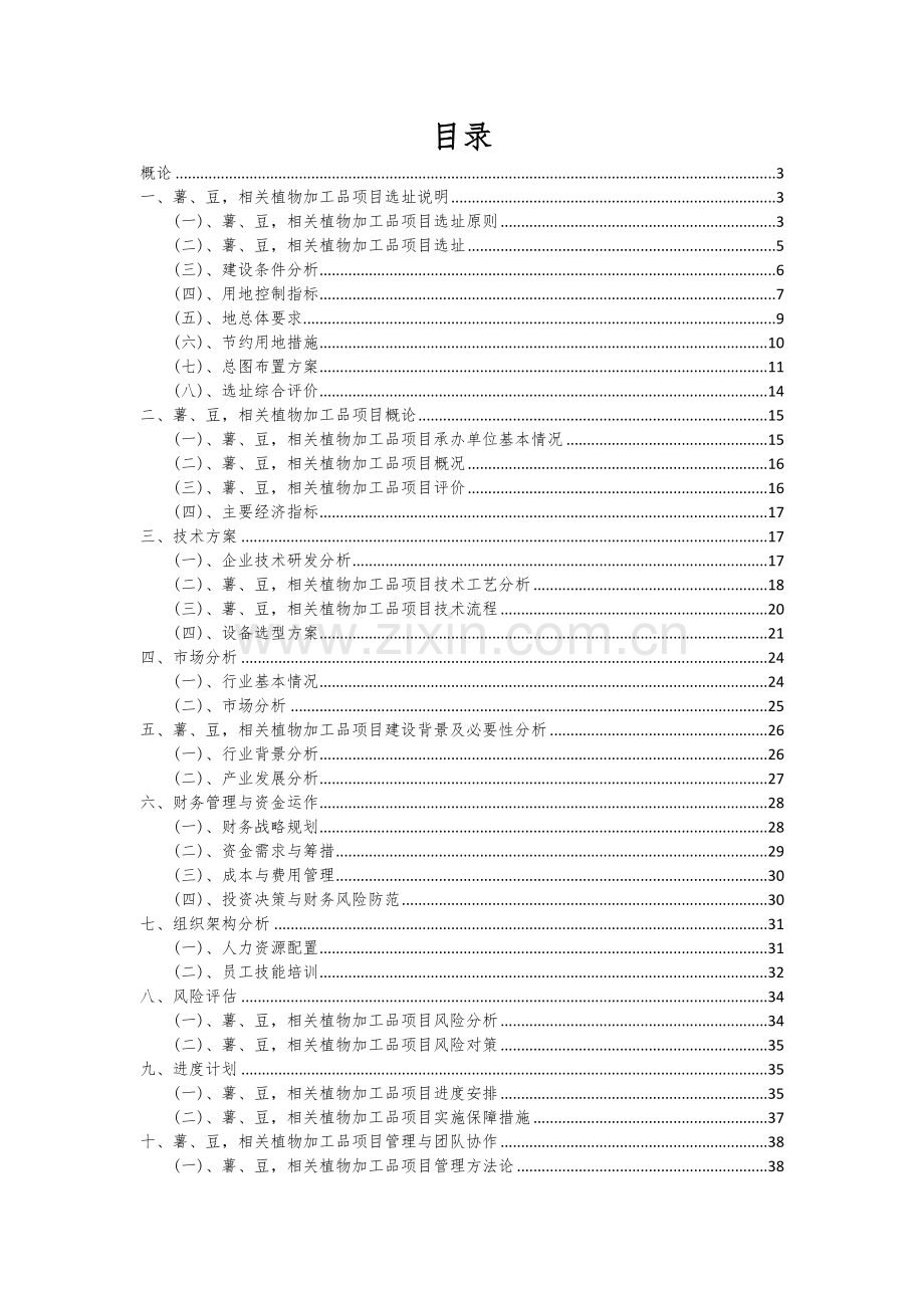 薯、豆-相关植物加工品项目可行性研究报告.docx_第2页