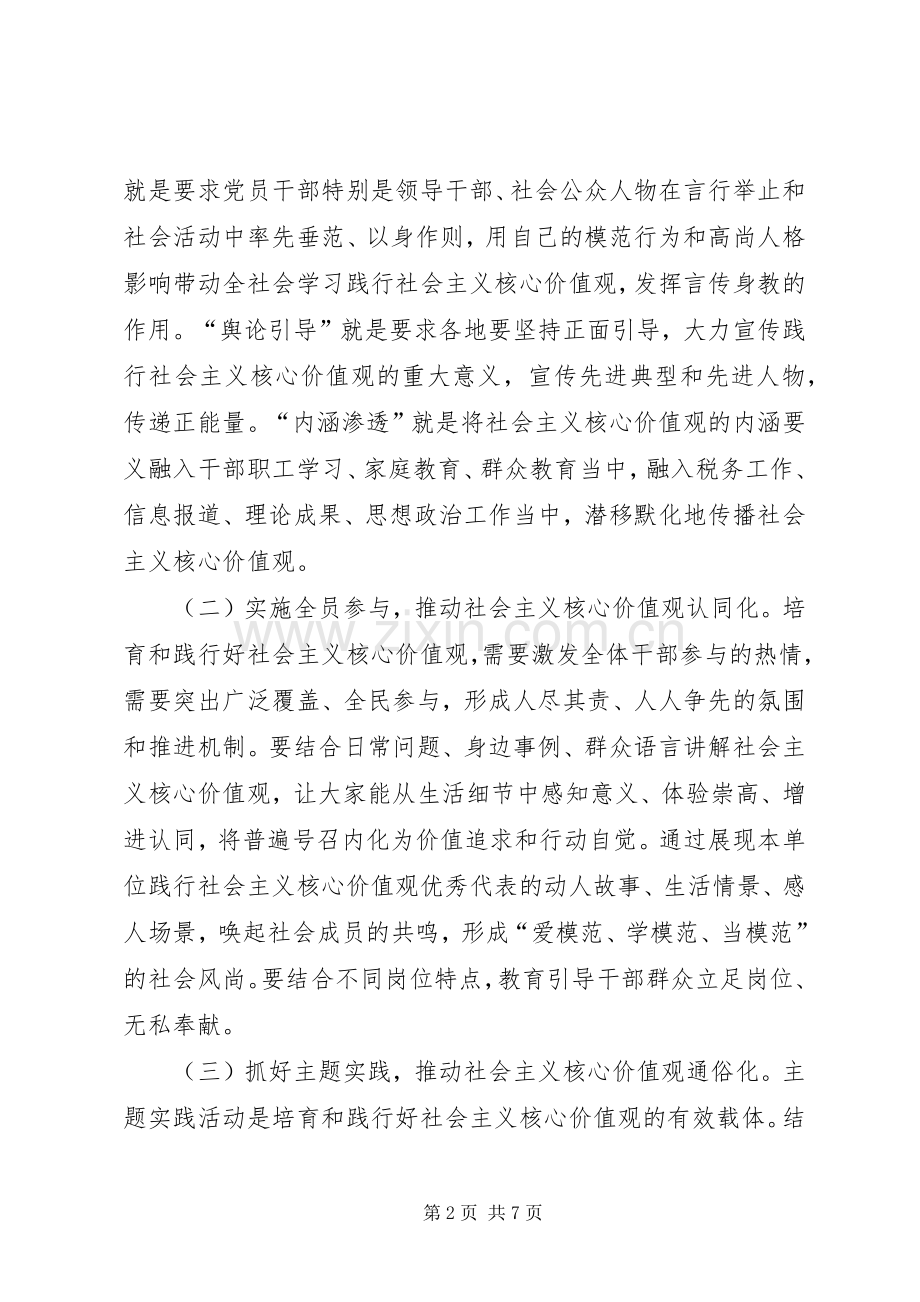 县国税局践行社会主义核心价值观方案.docx_第2页