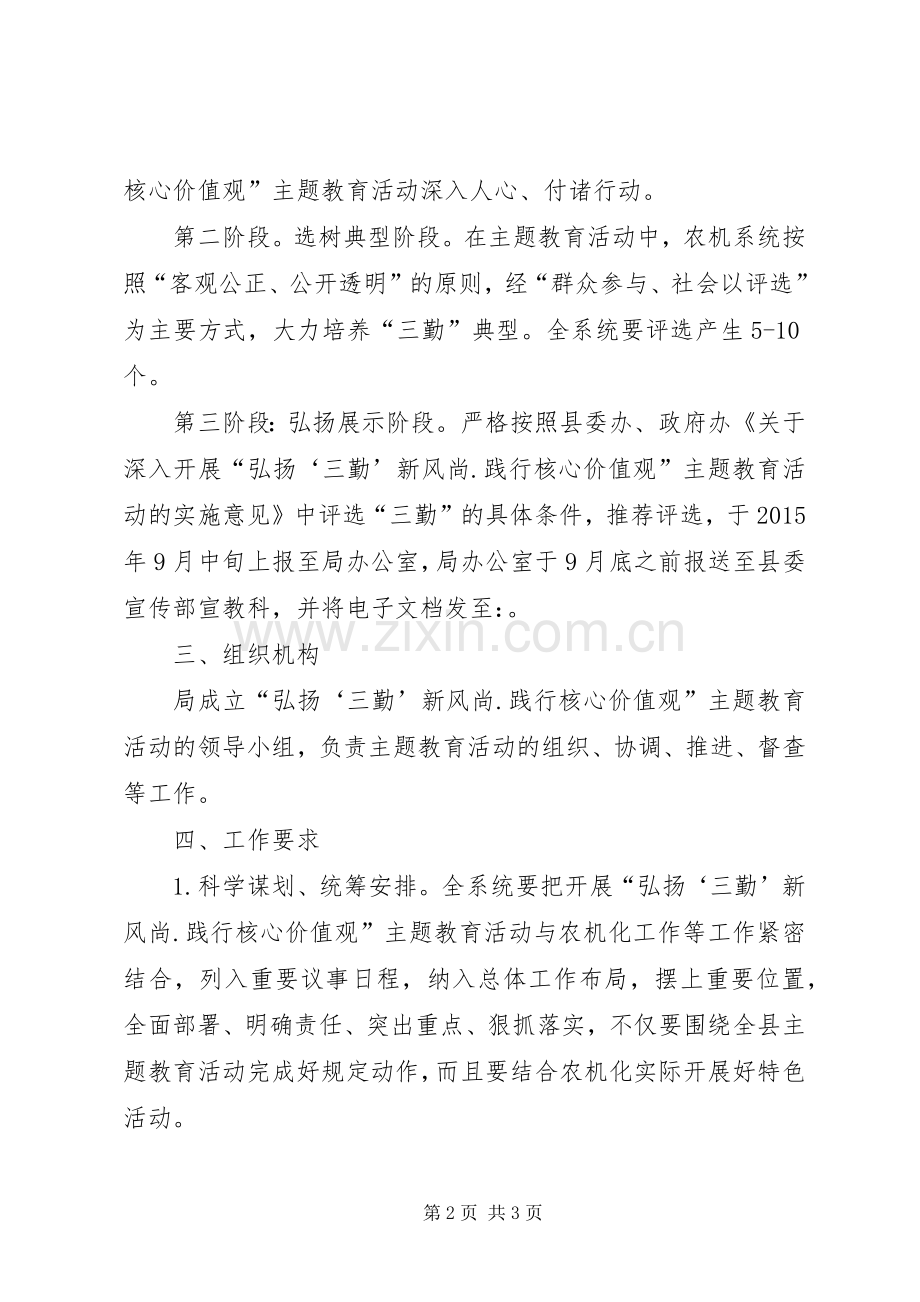 弘扬三勤践行核心价值观方案.docx_第2页