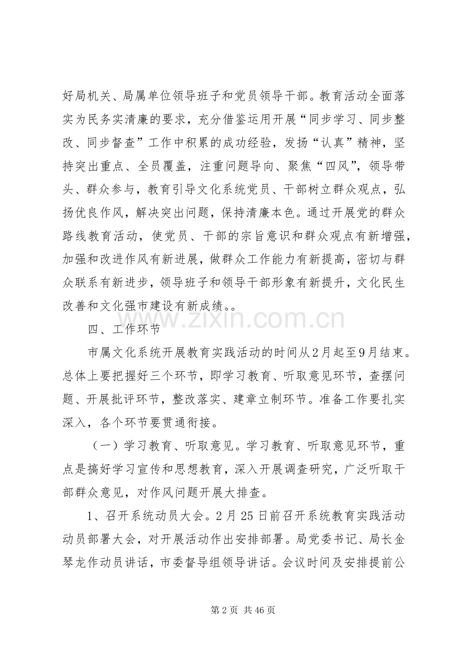 市属文化系统深入开展党的群众路线教育实践活动方案.docx_第2页