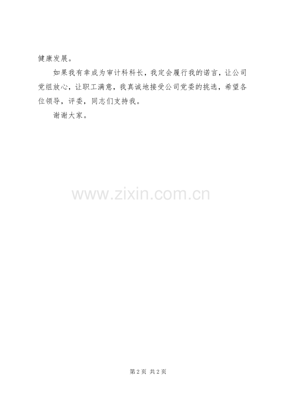 审计科长竞聘的演讲稿.docx_第2页