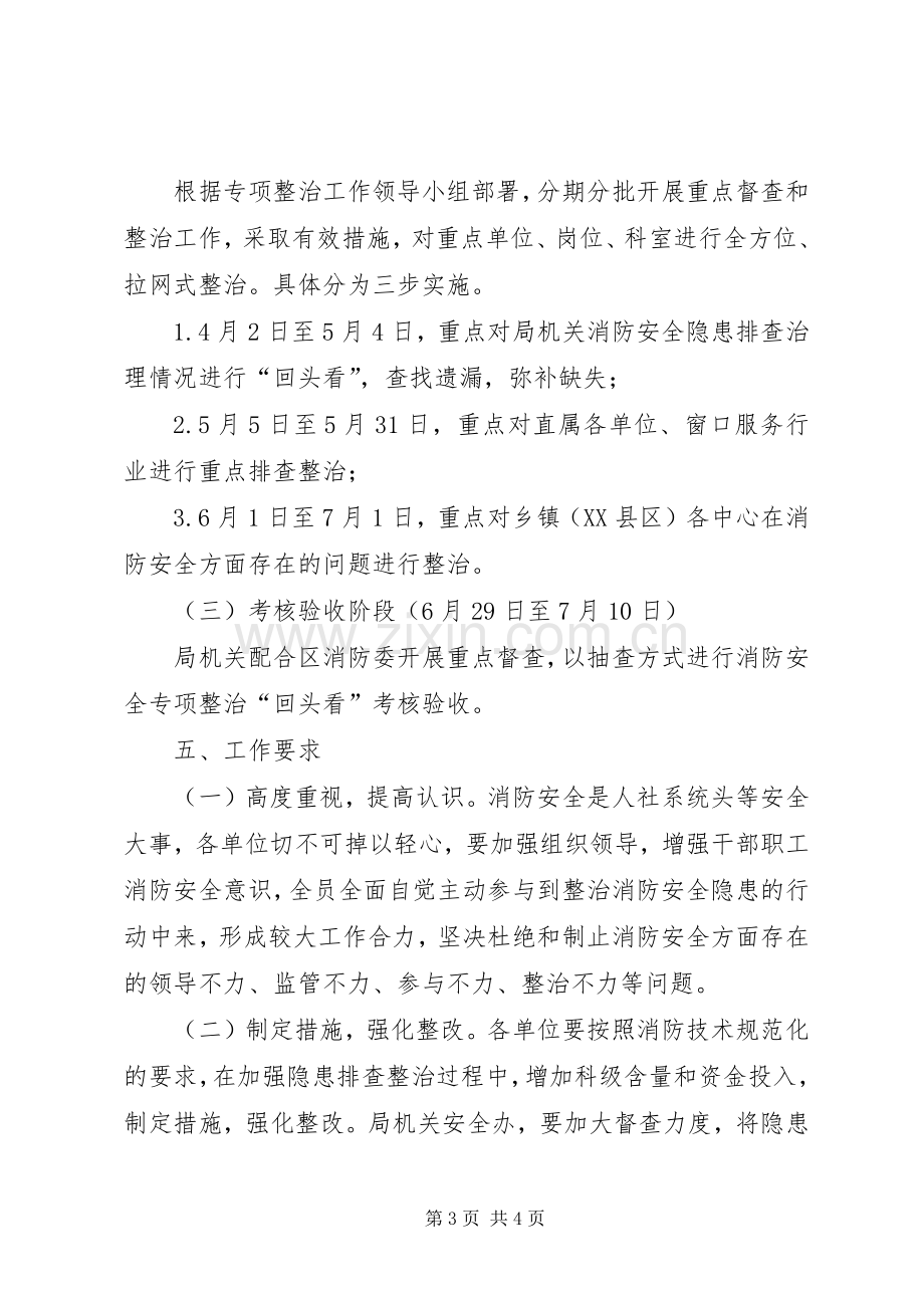 XX年消防安全专项整治实施方案.docx_第3页