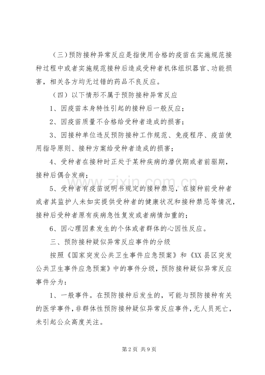 XX年新预防接种异常反应应急预案.docx_第2页