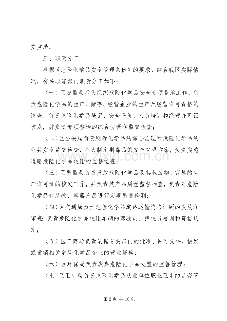 ×区危险化学品安全专项整治实施方案.docx_第2页