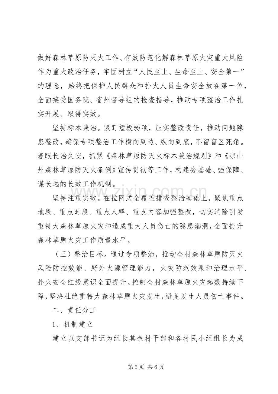 村级森林草原防灭火专项整治方案.docx_第2页