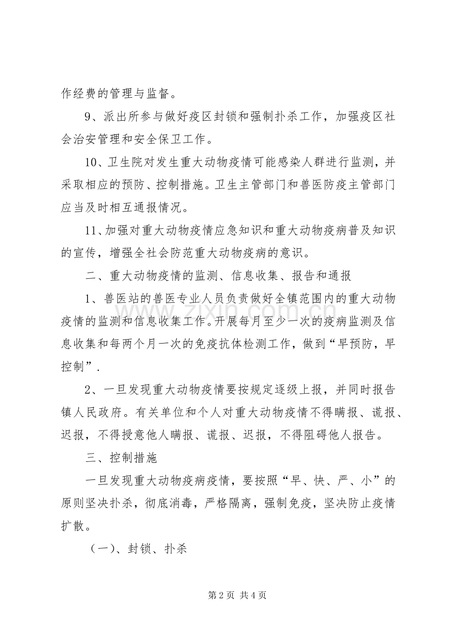 动物疫病防控工作应急处理预案.docx_第2页