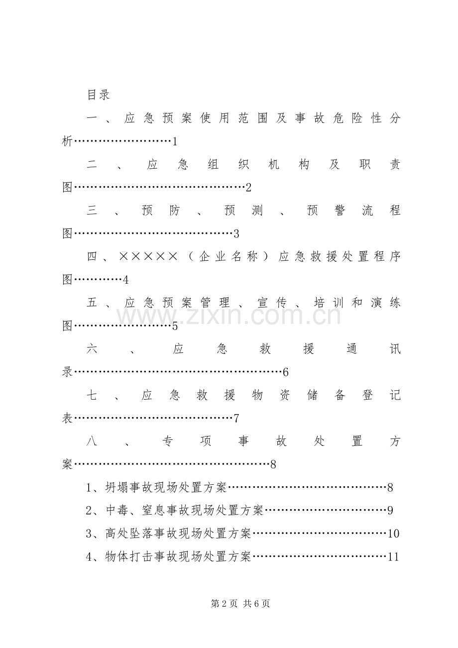 砂石开采公司安全生产事故应急处置预案.docx_第2页