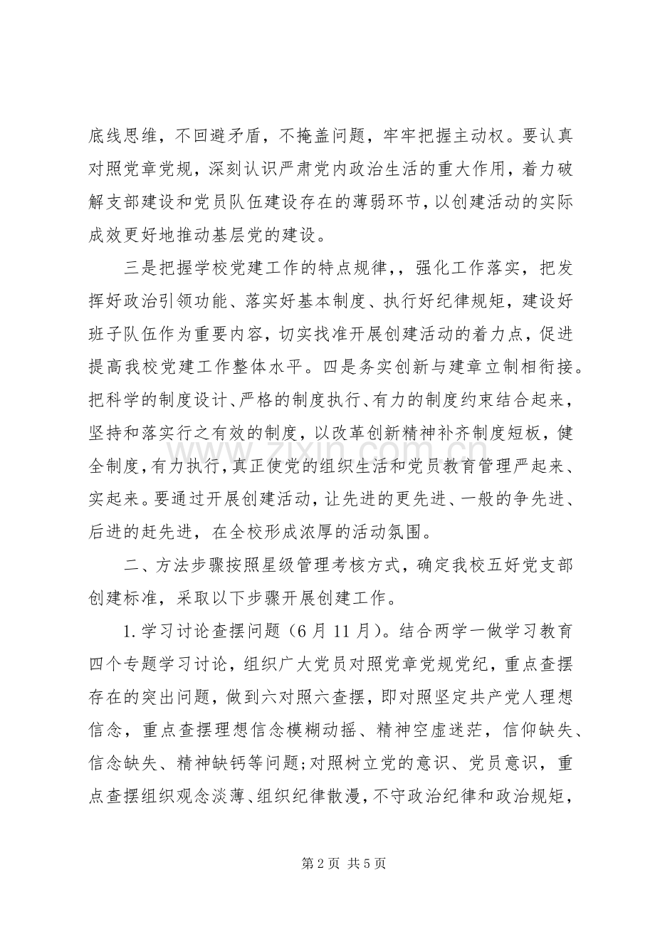 党支部工作实施方案“五好”.docx_第2页