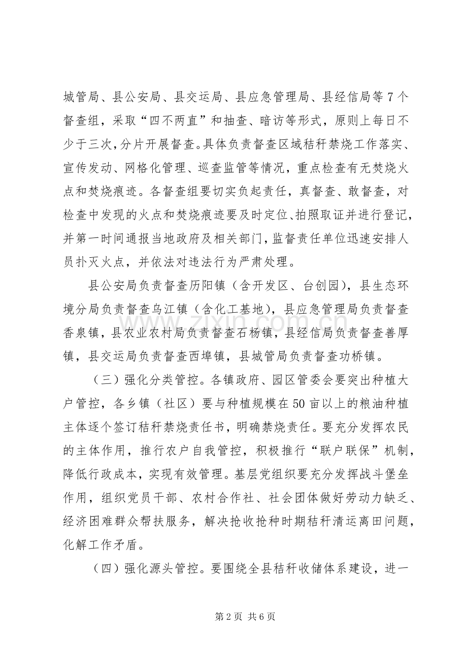 环保局秸秆禁烧工作实施方案.docx_第2页