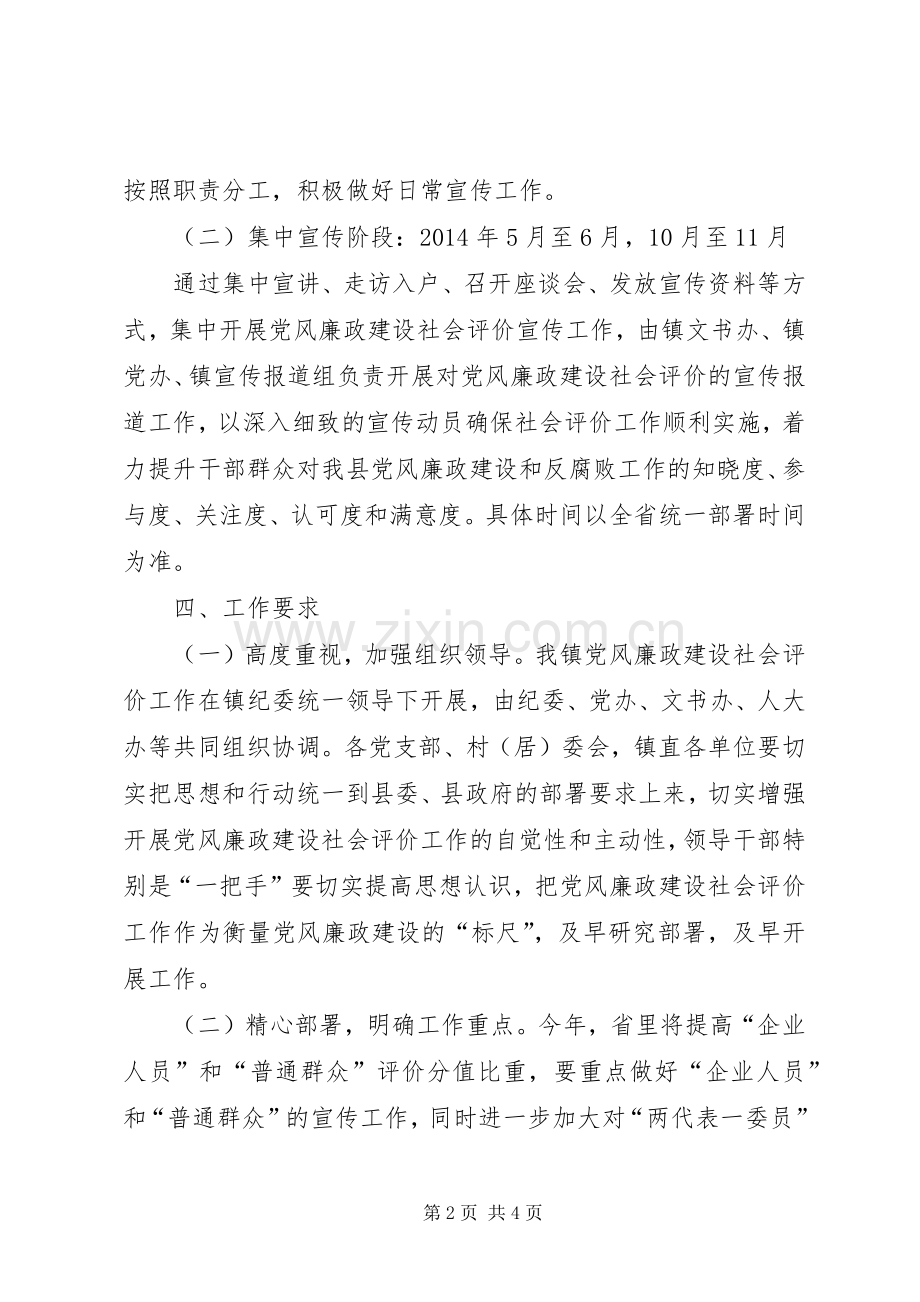 党风廉政建设社会评价宣传工作实施方案.docx_第2页