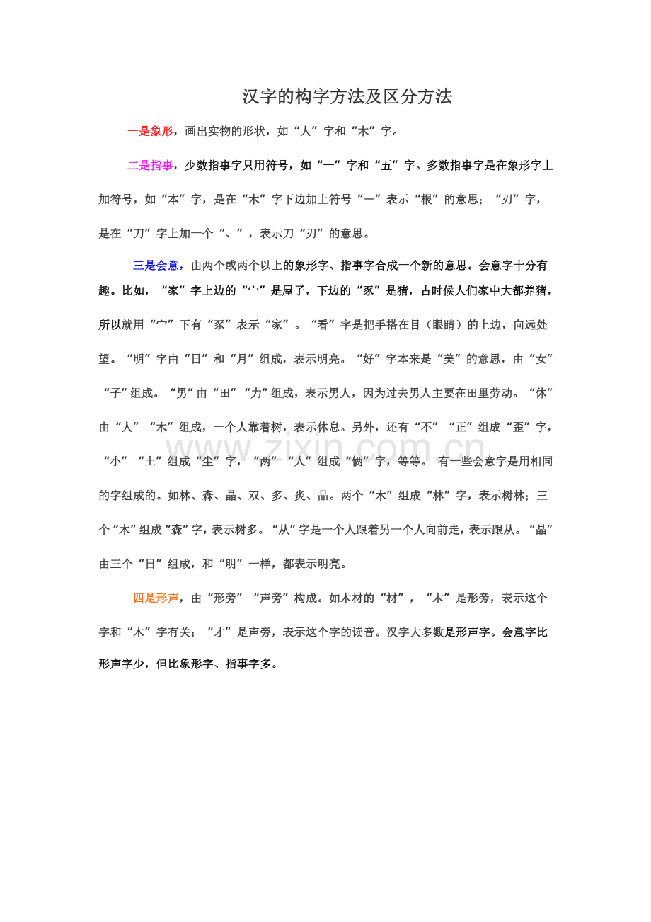 汉字的构字方法及区分方法.doc_第1页