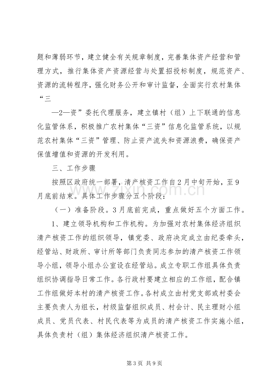 高XX县区农村集体经济组织清产核资工作方案 .docx_第3页