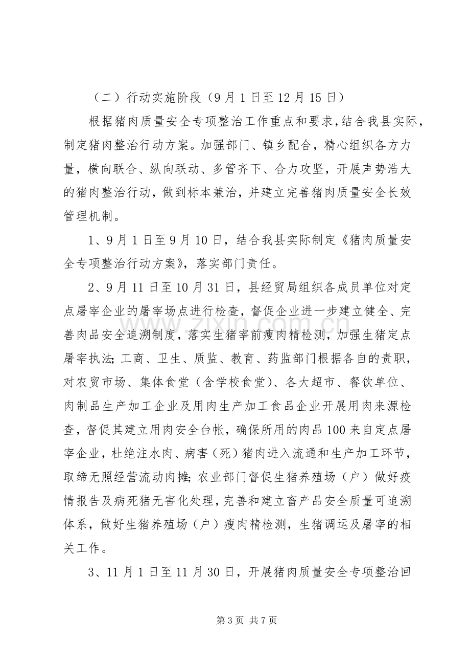 全县猪肉质量安全专项整治行动实施方案 .docx_第3页