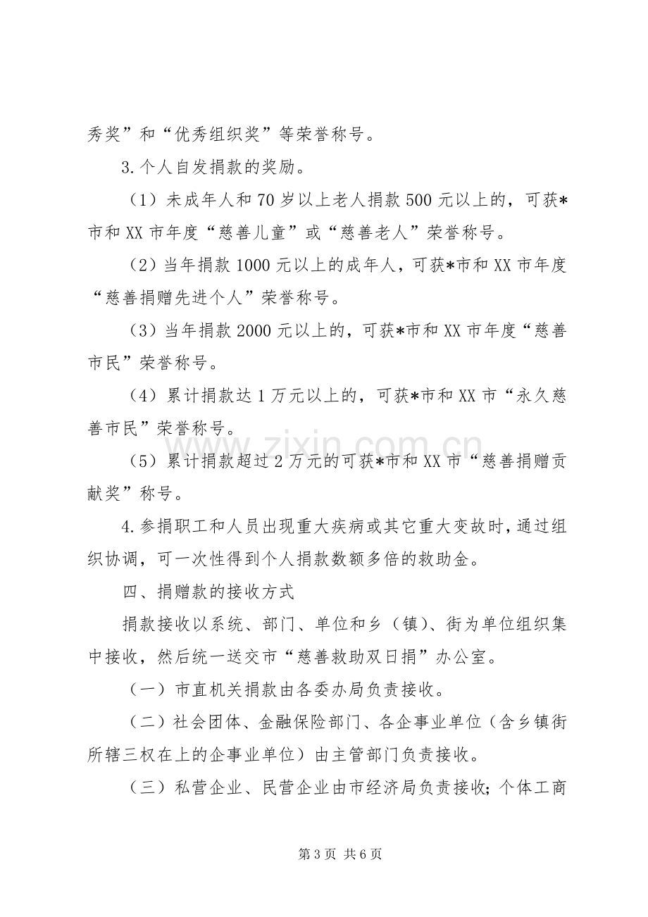 市“慈善救助双日捐”活动实施方案.docx_第3页