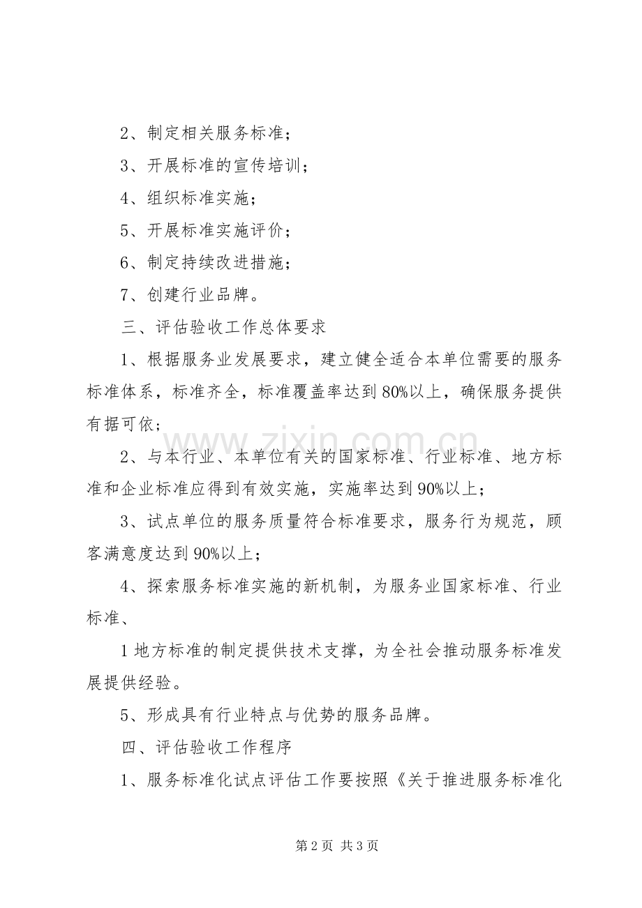 公司旅游服务标准化试点自查工作实施方案 .docx_第2页