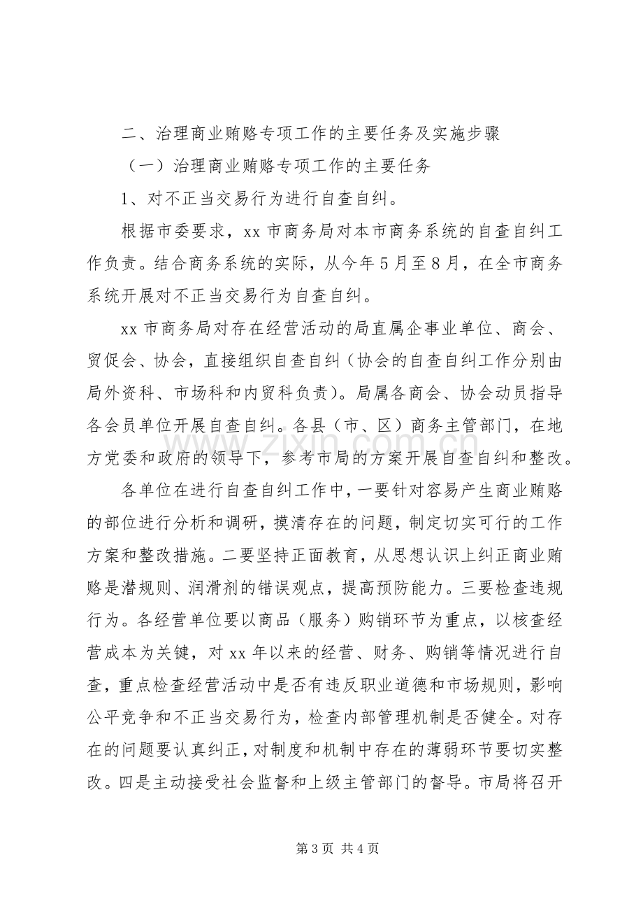 全市商务系统治理商业贿赂专项治理工作实施方案.docx_第3页