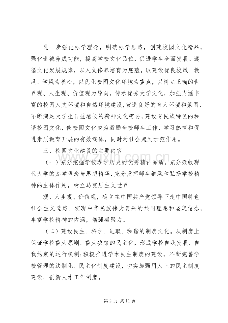 学校园文化建设活动实施方案.docx_第2页