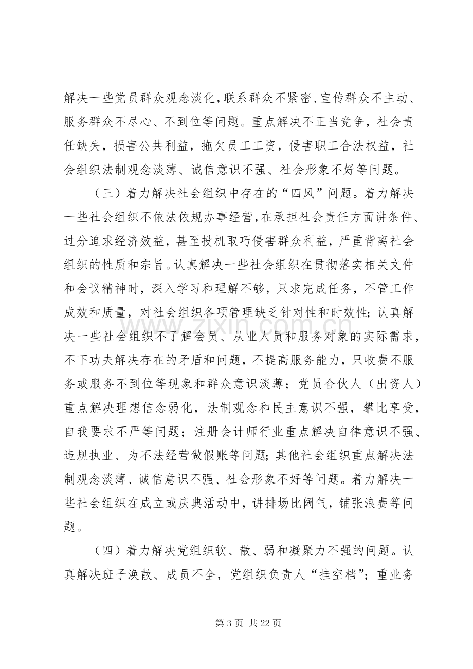 关于社会组织开展专题实践活动的实施方案.docx_第3页