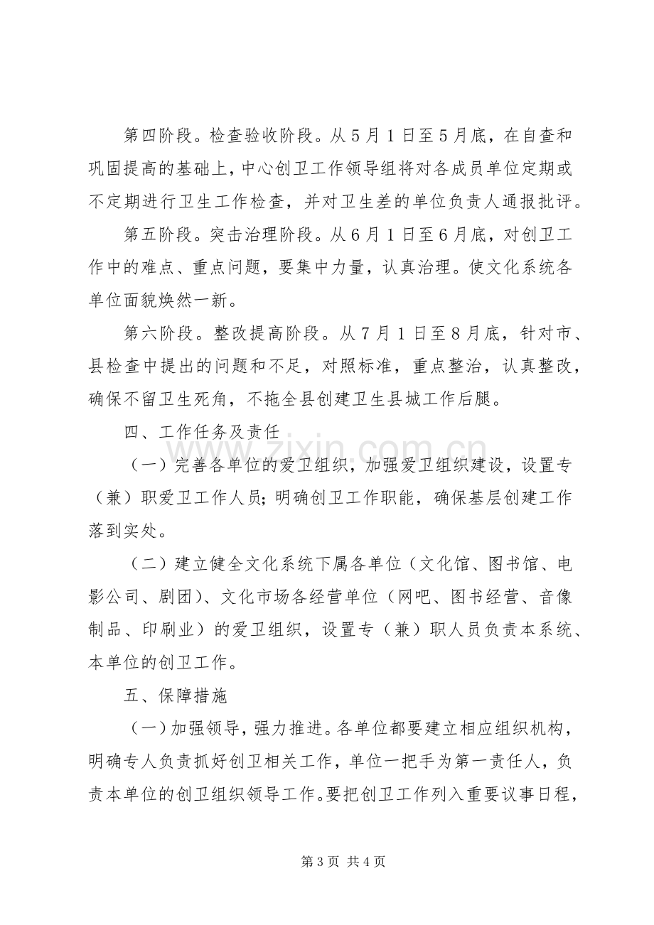 民政局文明卫生单位创建实施方案.docx_第3页