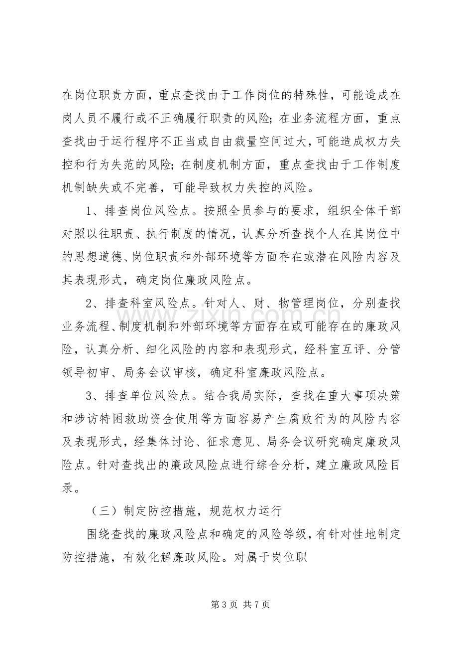 信访局开展廉政风险防控管理工作方案.docx_第3页