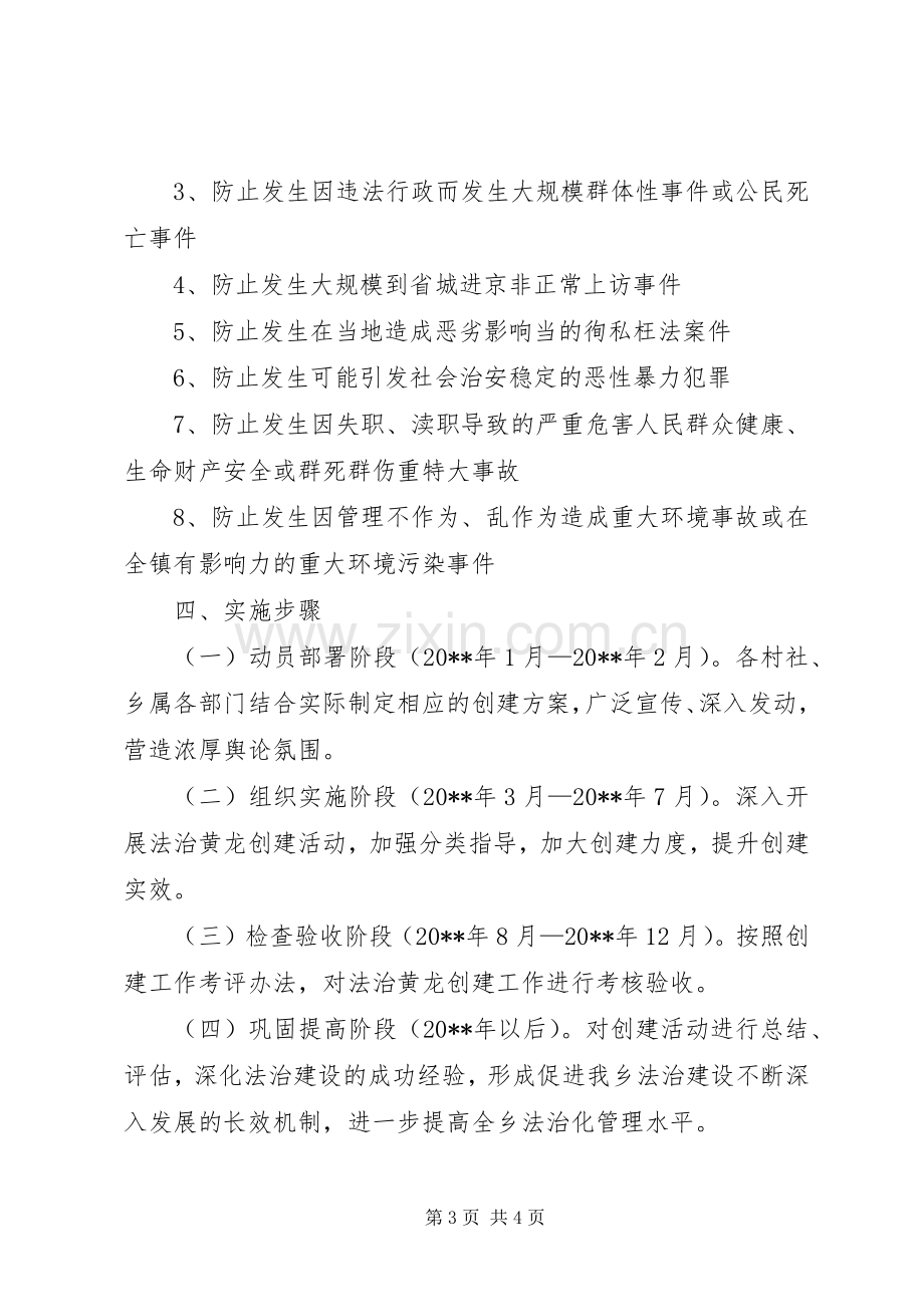 乡开展法治乡镇创建活动方案.docx_第3页