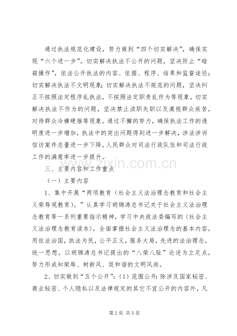 XX司法所执法规范化建设方案 .docx_第2页