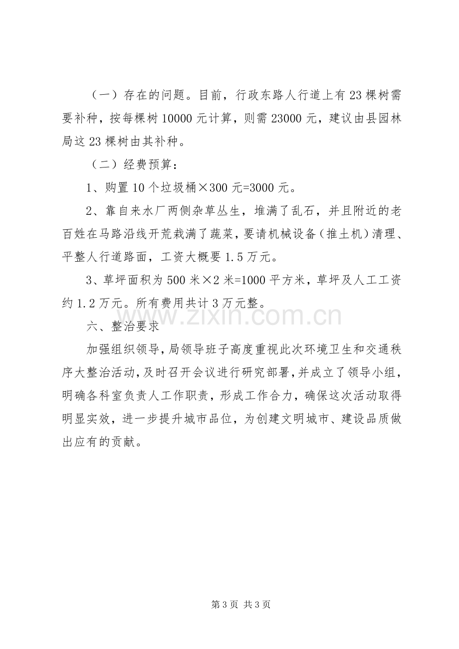 环境卫生和交通秩序专项整治实施方案.docx_第3页