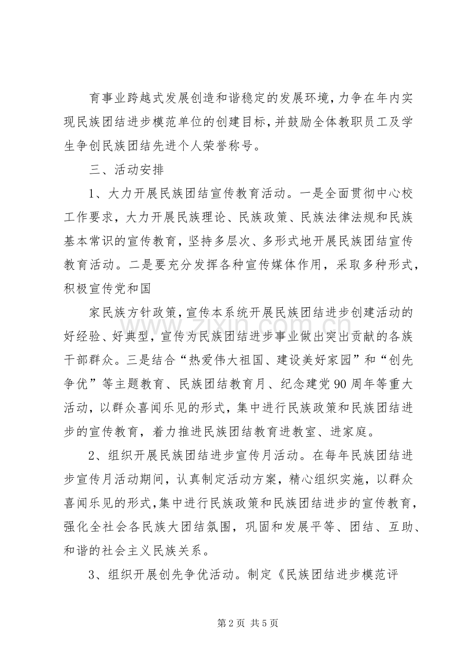 开展民族团结进步创建活动方案.docx_第2页