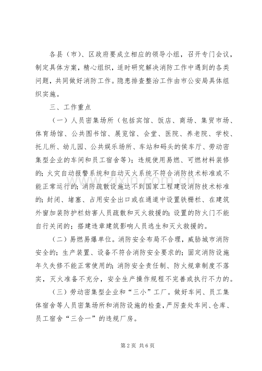 XX市春季火灾隐患排查整治实施方案.docx_第2页