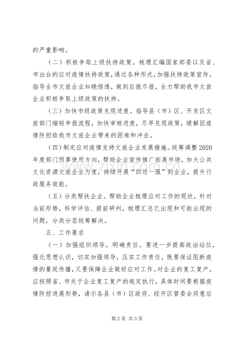 文化旅游企业新冠肺炎疫情防控实施方案.docx_第2页