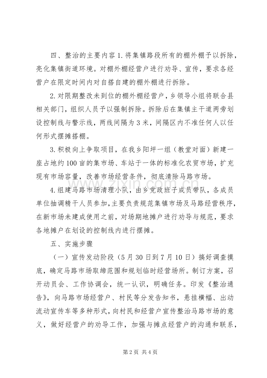 马路市场整治实施方案.docx_第2页