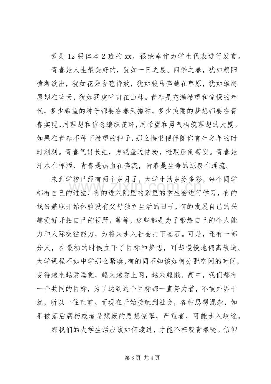 坚定理想信念演讲稿与坚定理想信念的发言材料.docx_第3页