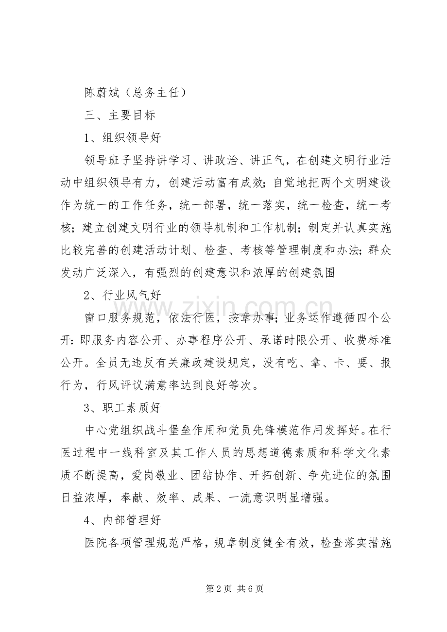 医院创建精神文明单位实施方案.docx_第2页