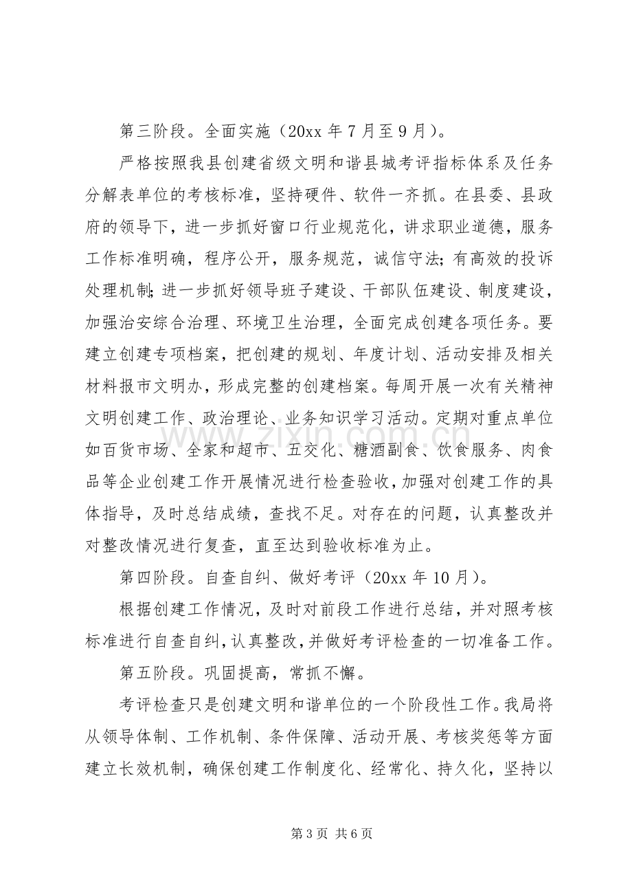 商务局创建文明和谐县城方案.docx_第3页