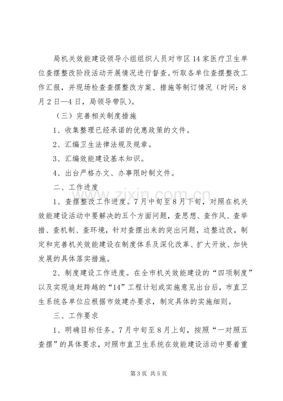 市直卫生系统效能建设活动第二阶段方案.docx_第3页