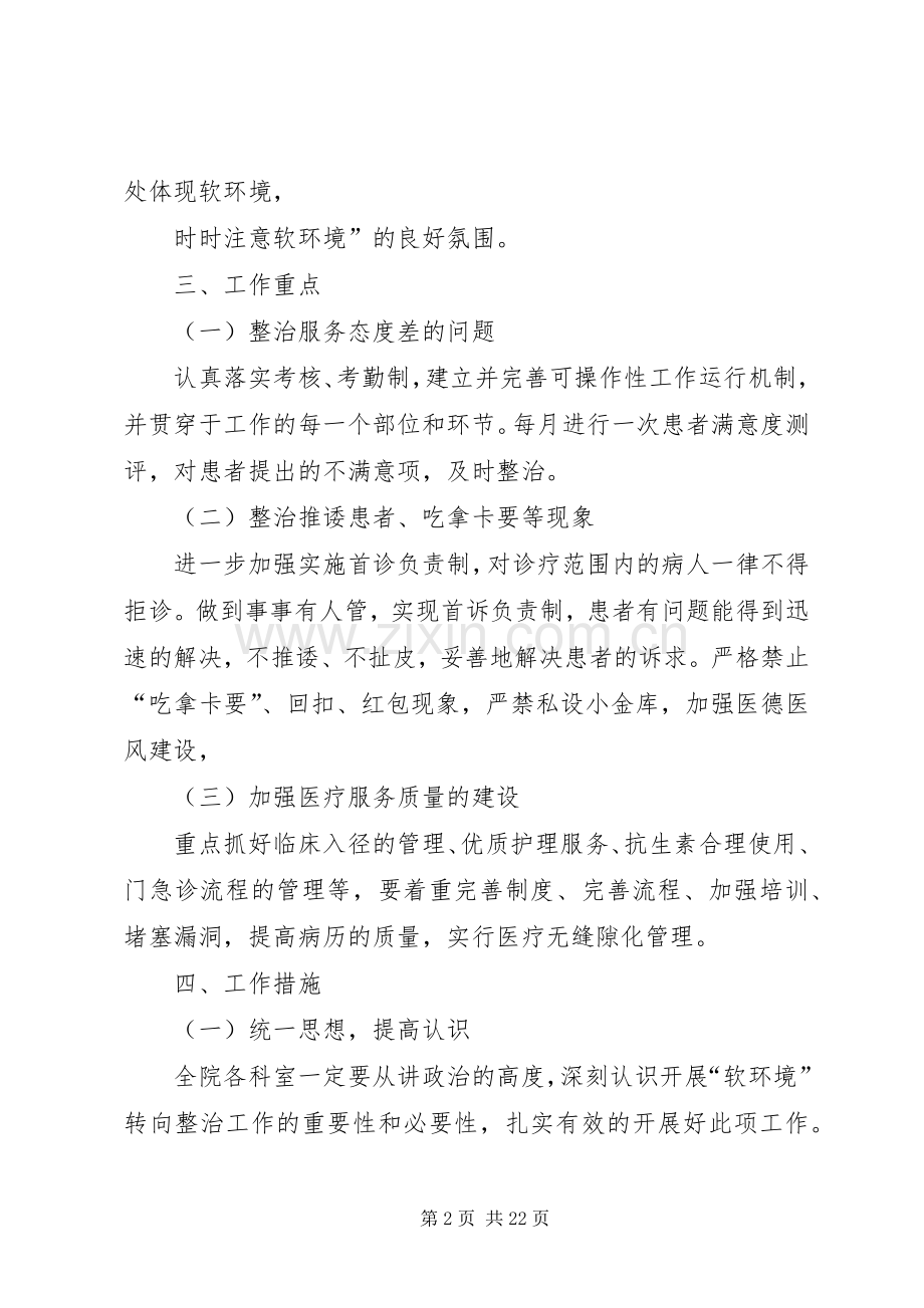 长岭镇卫生院软环境建设年活动实施方案[大全].docx_第2页