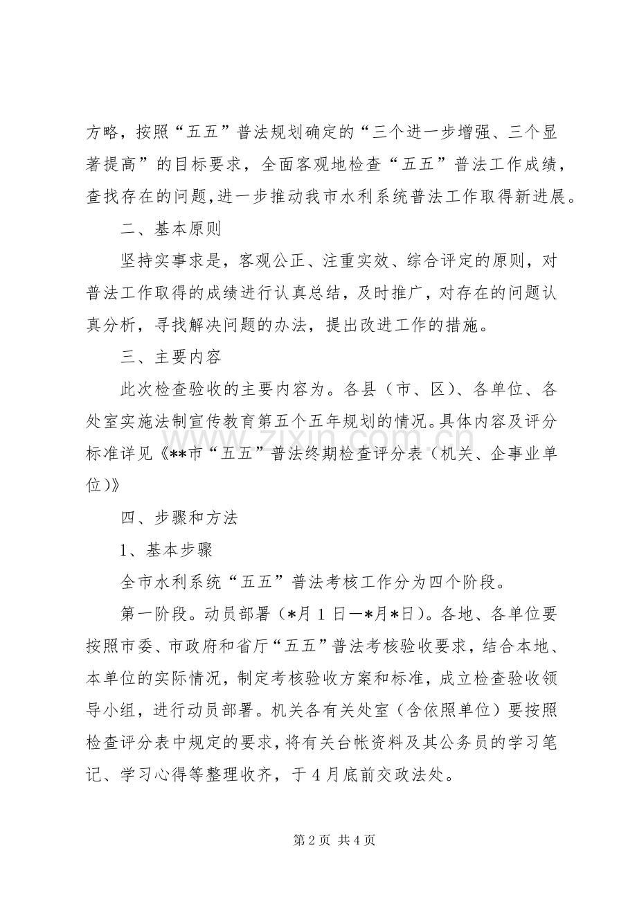 水利局五五普法法制宣传实施方案.docx_第2页