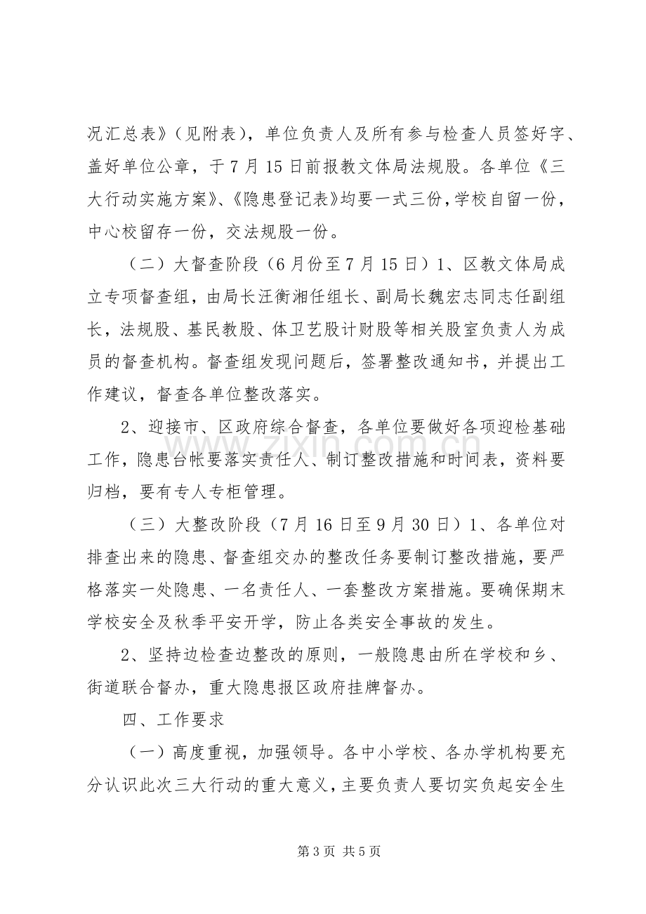 区教育系统安全生产大检查大督查大整改三大行动方案.docx_第3页