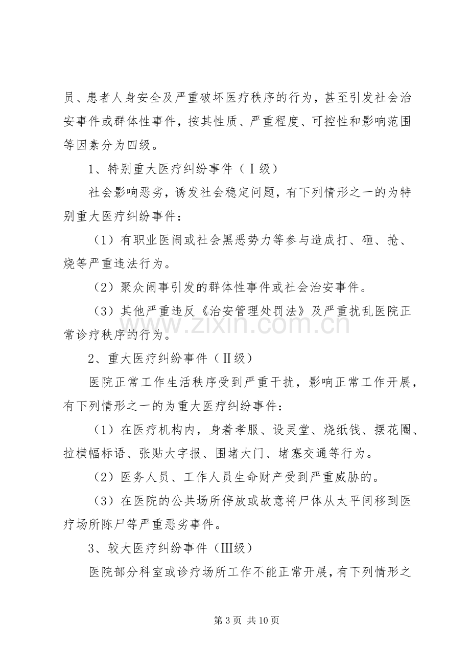 XX县区长洛卫生院医疗纠纷处理应急预案.docx_第3页