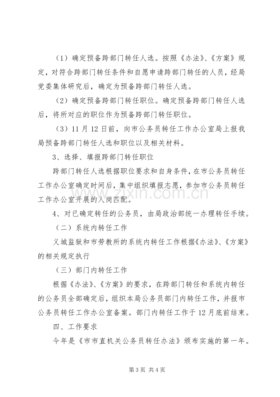 司法局公务员转任实施方案.docx_第3页