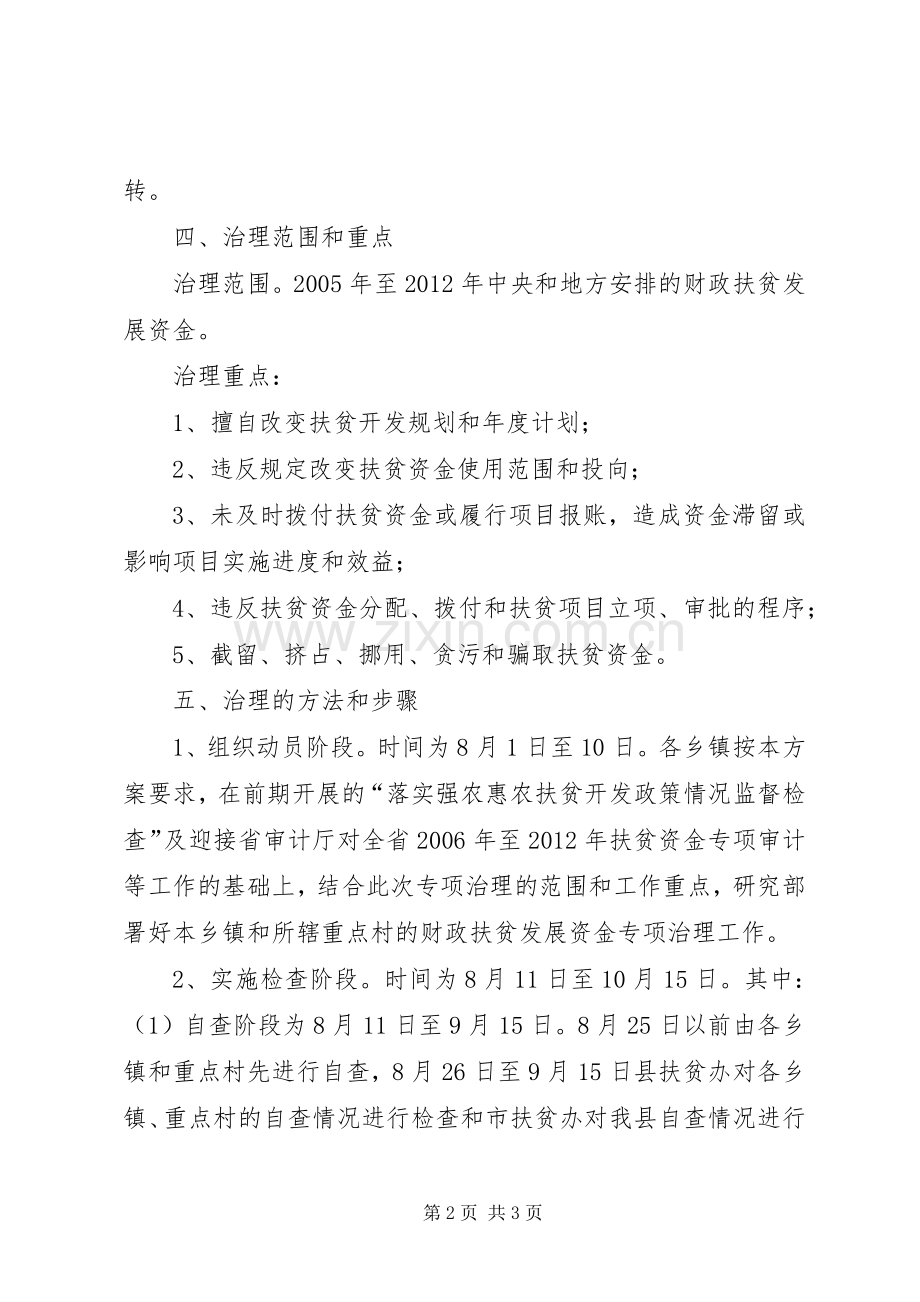 扶贫办资金整治实施方案.docx_第2页