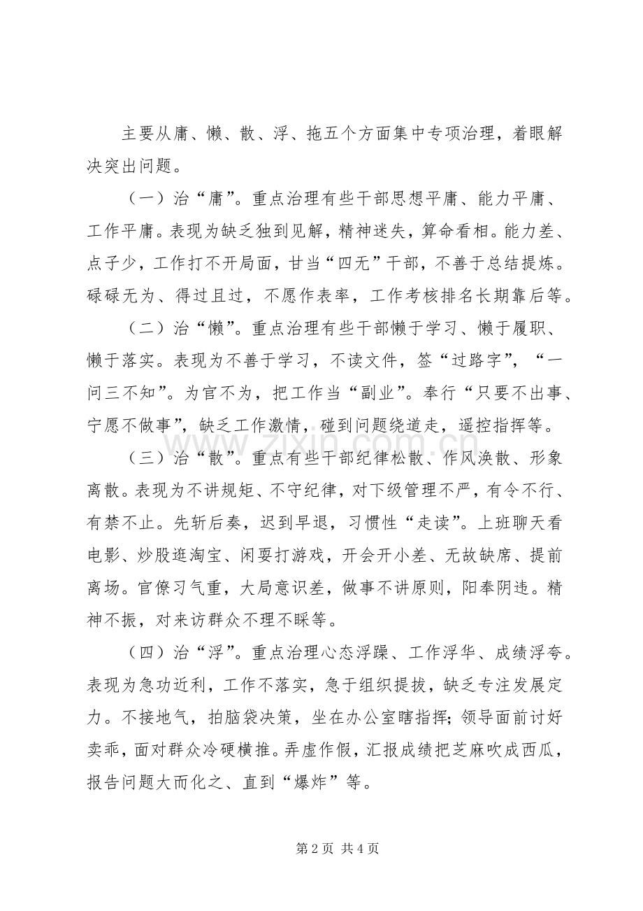 庸懒散浮拖专项整治工作实施方案.docx_第2页