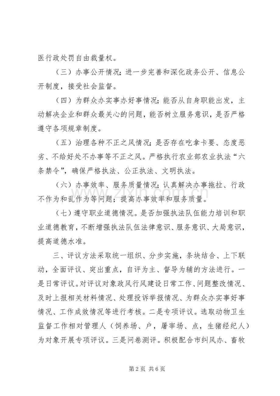 市动监所民主评议政风行风方案.docx_第2页