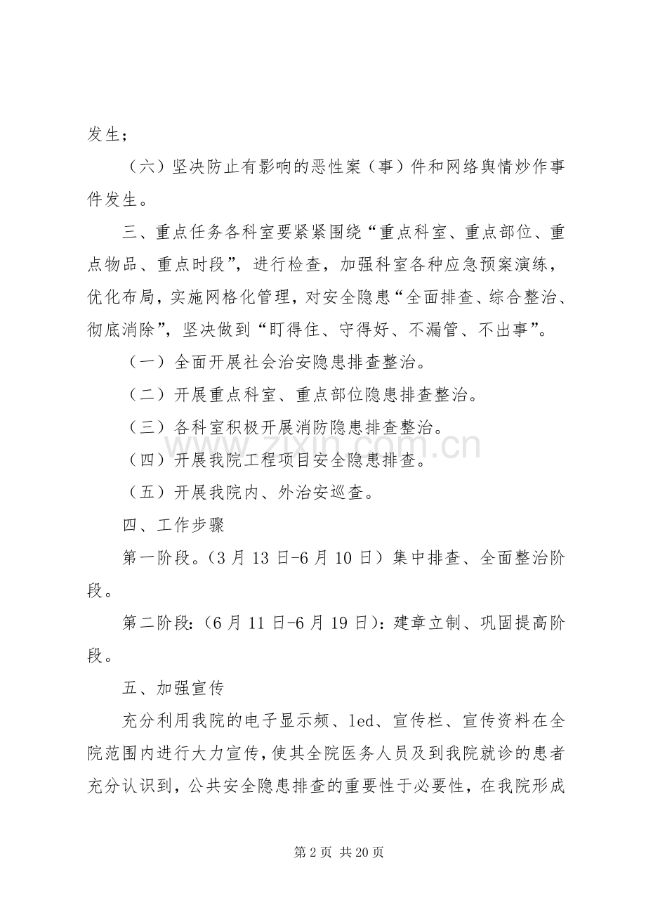 县医院公共安全隐患排查整治“百日攻坚”行动实施方案.docx_第2页