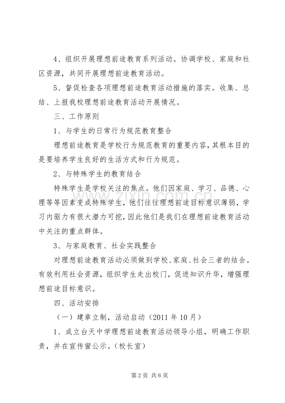 台天中学理想与前途教育主题活动实施方案.docx_第2页