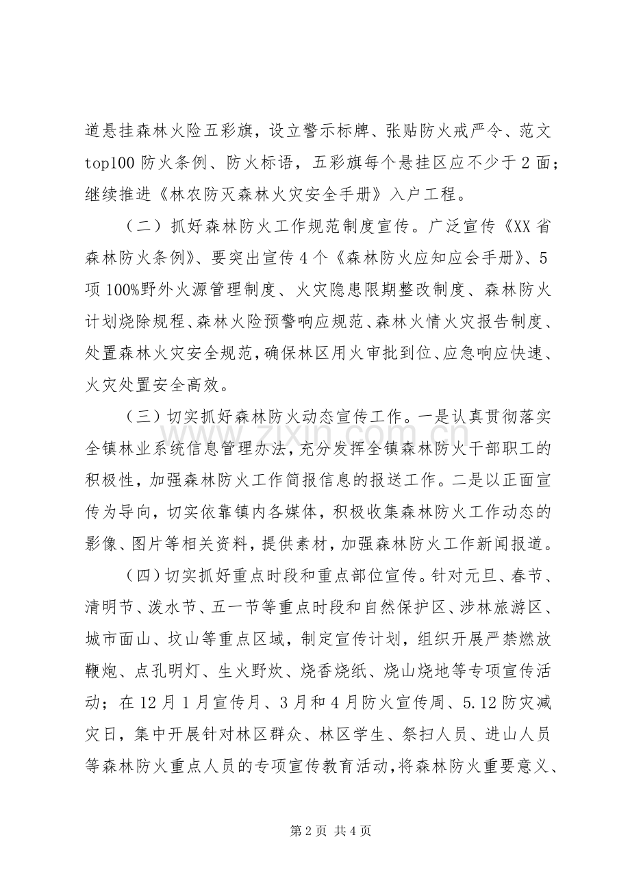 乡镇森林防火宣传工作方案.docx_第2页